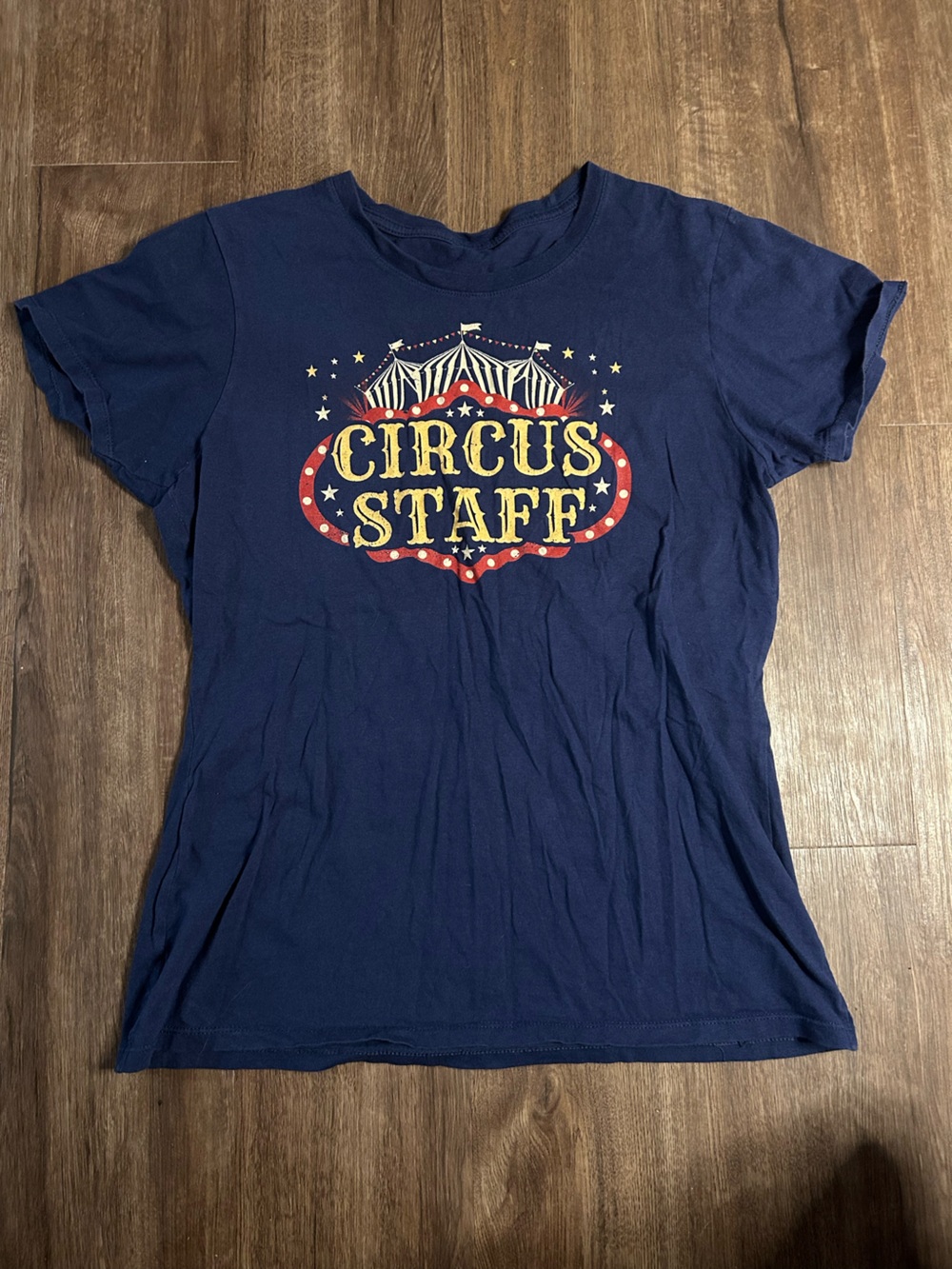 Women’s Navy 'Circus Staff' Graphic Tee